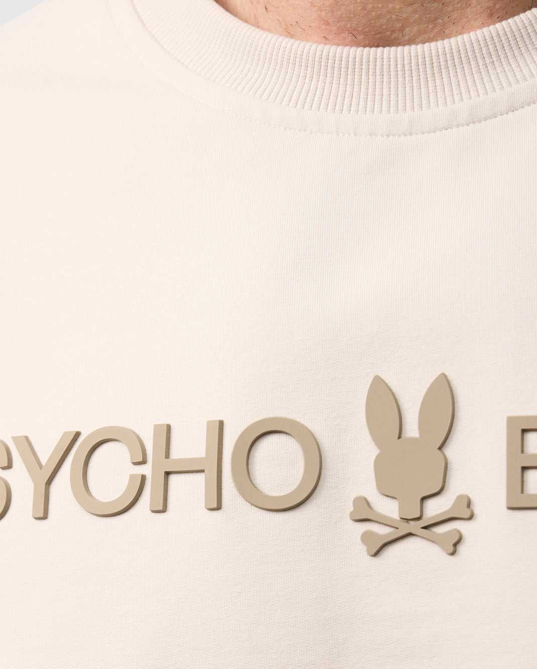 Sweats Psycho Bunny Maywood Crew Sweatshirt Beige Homme | IJE-62783622